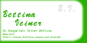 bettina veiner business card